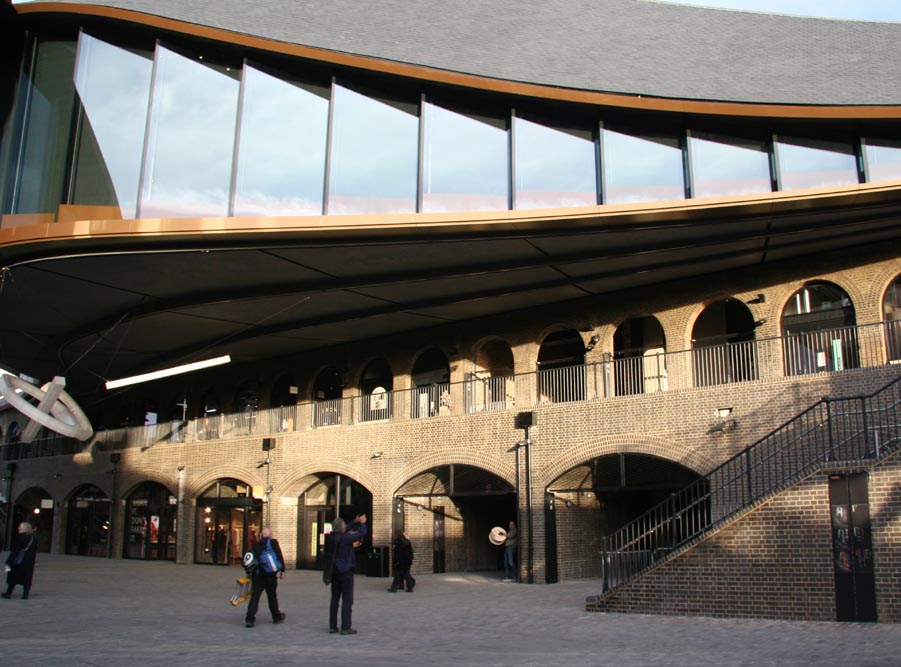 Staffordshire blue bricks at Coal Drops Yard